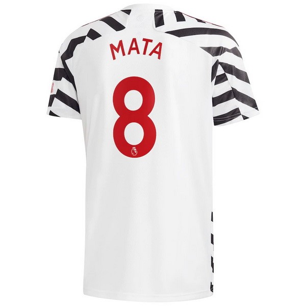 Maglia Manchester United NO.8 Mata Third 20/21 Bianco